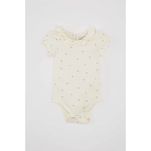 Kız Bebek Yeni Doğan Meyve Desenli Kısa Kollu Çıtçıtlı Body C2540A524SM