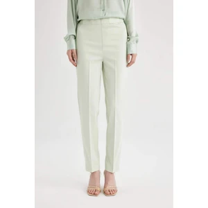 Sigaret Saten Kumaş Pantolon Normal Bel Basic Düz Beli Lastikli Düz Paça J8743AZ24SM