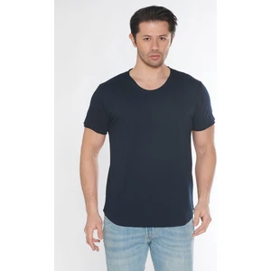 Black Horn Erkek Geniş Yaka %100 Pamuk Salaş T-Shirt