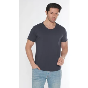 Black Horn Erkek Geniş Yaka %100 Pamuk Salaş T-Shirt