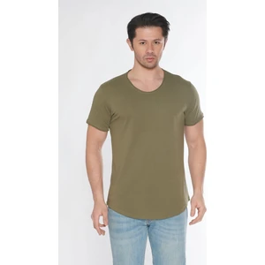 Black Horn Erkek Geniş Yaka %100 Pamuk Salaş T-Shirt