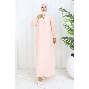 Sefa Merve Robalı Elbise 4109-01 Pudra