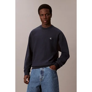 Erkek Regular Fit Bisiklet Yaka Nakış Logolu Sweatshirt - Lacivert
