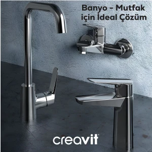 Bevel Batarya Seti 3’lü Banyo-Lavabo-Eviye