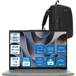 Ideapad Slim 5 Intel I5 13420H 80GB Ddr5 1tb SSD Intel UHD Graphics 14" Wuxga OLED 400NITS Freedos Taşınabilir Bilgisayar ID83HR0070TRF22 + Zettaçanta