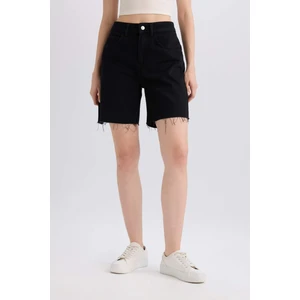 Yüksek Bel Jean Bermuda Şort C2452AX24SM