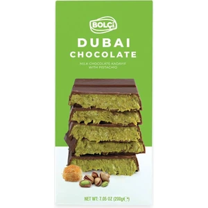 Dubai Çikolatası Fıstıklı Kadayıf Dolgulu Sütlü Çikolata 200 gr