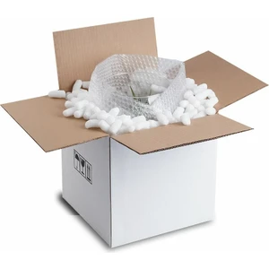35X35X35 cm Çift Oluklu A-Box Taşıma Kolisi 20 Adet - Beyaz