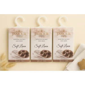 Soft Linen (Yumuşak Keten) Askılı Dolap ve Çekmece Kokusu 3'lü Paket