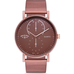 Aqua Di Polo 1987 Erkek Bronz Hasır Kordonlu Analog Kol Saati APSV1-A5893-EH666