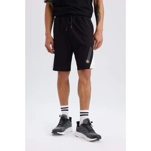 DeFactoFit NBA Brooklyn Nets Beli Bağcıklı Cepli Kısa Paça Şort C9253AX24AU