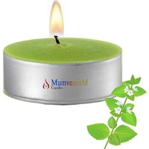 10 Lu Melisa Kokulu Yeşil Tealight Mum