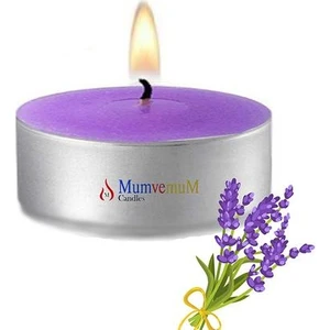 10 Lu Lavanta Kokulu Mor Tealight Mum
