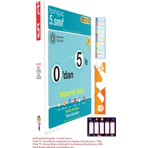Tonguç Akademi Tonguç Yayınları 5. Sınıf 0'dan 5'e Konu Anlatımlı Soru Bankası Set - Tüm Dersler Yaprak Test - Kafa Defteri