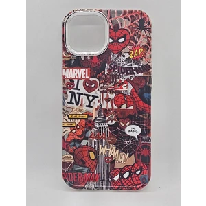 IPHONE 16 Özel Marvel Kolaj Tasarımlı Lüks Silikon Kılıf