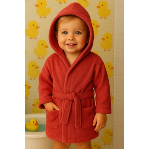 Ender Home CottonVerse Bebek & Çocuk Kapşonlu Bornoz – %100 Pamuk, Unisex