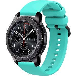 Samsung Gear S3 Frontier Uyumlu Kordon Yumuşak Dokulu Soft Renk Tokalı Silikon Kayış