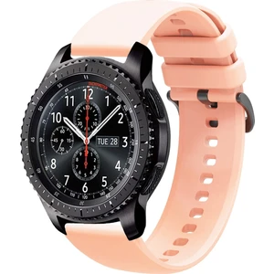 Samsung Gear S3 Frontier Uyumlu Kordon Yumuşak Dokulu Soft Renk Tokalı Silikon Kayış