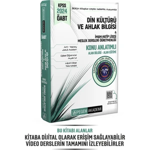 Pegem Akademi Yayıncılık KPSS 2024 ÖABT Din Kültürü ve Ahlak Bilgisi - İmam Hatip Lisesi Meslek Lisesi Konu Anlatımlı