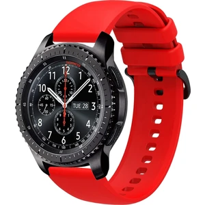 Samsung Gear S3 Frontier Uyumlu Kordon Yumuşak Dokulu Soft Renk Tokalı Silikon Kayış