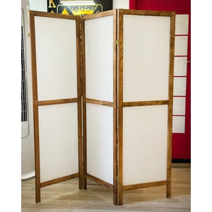 Ahşap Paravan Panel Kumaş Seperatör Paravan 6006