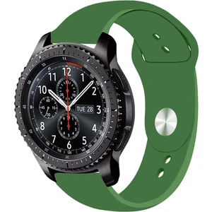 Samsung Gear S3 Frontier Akıllı Saat Uyumlu Yumuşak Dokulu Silikon Kordon Kayış