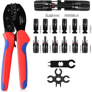 Güneş Sıkma Pensesi Sıkma Aletleri 2,5/4/6mm² Güneş Paneli Pv Kablosu Için (Yurt Dışından)