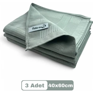 Pella- eu Mikrofiber Temizlik Bezi Cam/ Ayna Bezi Genel Temizlik Bezi 3 adet GRİ 40x60cm