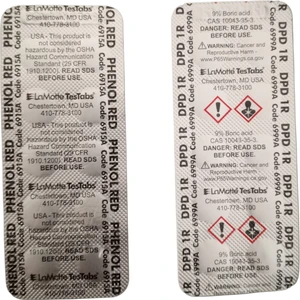 Lamotte Test Tableti (Ölçüm Hapı) – 5 Folyo Klor + 5 Folyo Ph (Toplam 100 Ölçüm) – Analog Test Kitleri ile Uyumlu