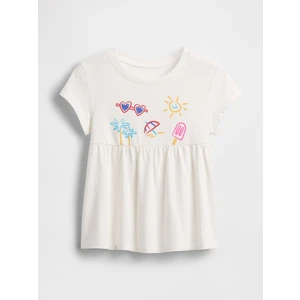 Kız Bebek Beyaz Bebek & Küçük Çocuk Babydoll Tunik Üst