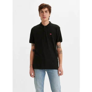 Levis Bisiklet Yaka Relaxed Düz Siyah Erkek Polo T-Shirt A2085-0000