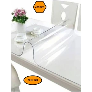 2,0 mm Pvc Masa Örtüsü, Şeffaf Masa Kaplaması, 70X120