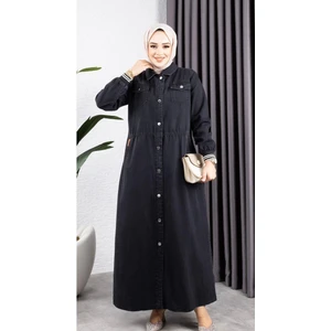 Kadın Düğmeli Pamuk Gabardin Kap