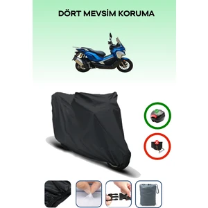 Siyah Arka Çanta Uyumlu Revolt Rsx7 Motor Brandası Koruma Örtüsü