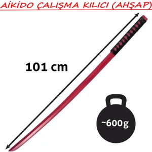 Aikido Ahşap Çalışma Kılıcı Bokken 101 cm