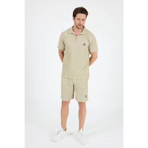 Erkek Kapris Polo Yaka Kısa Kollu T-Shirt – Rahat Kalıp, Nefes Alan Kumaş Erkek T-Shirt 7918