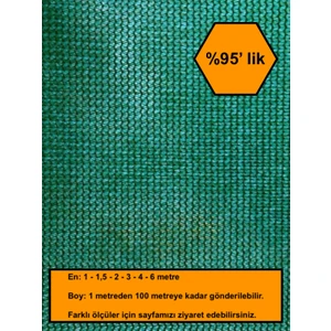 %95 Gölge Oranlı File, Gölgelik, Gergi File, Bahçe Gölgeliği, 4x5 Metre