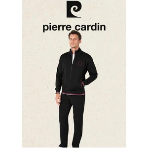 Pierre Cardin Erkek Regular Fit Pamuklu Fermuarlı Çizgi Detay Likralı Eşofman Takımı