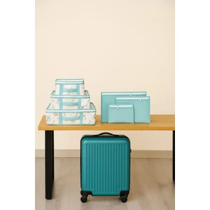 6’lı Mavi Hurç ve Valiz Içi Düzenleyici Seti – Fileli & Fermuarlı Bebek Organizer – Seyahat ve Hastane Çantası Için