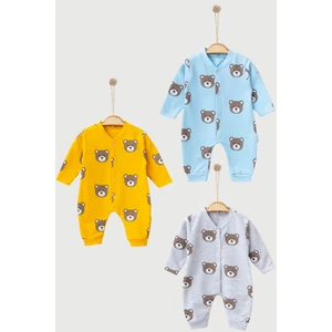 Ayıcık Desenli 3'lü Tulum