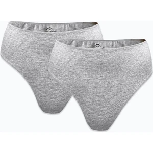 Kadın Gri 2 Li Paket Modal Yüksek Bel String Tanga 178