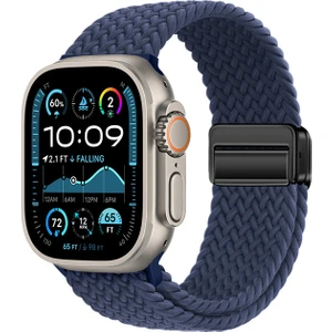 Apple Watch 38MM Yumuşak Dokuluörgü Tasarımlı Hasır Kordon Strap Kayış