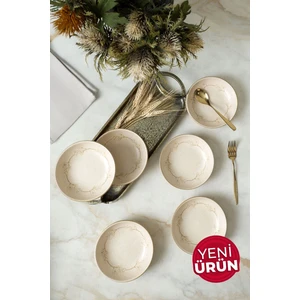 Taupe Bloom Halka Çerezlik / Sosluk 13 cm 6 Adet 22528