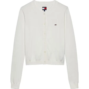 Kadın Essential Crew Neck Hırka - Ekru