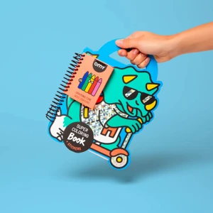 Omy Super Coloring & Stickers Book - Dino