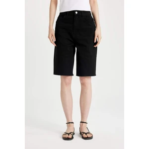 Yüksek Bel Cepli Basic Gabardin Kapri D0326AX24SM