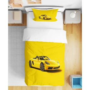 Araba 3D Dijital Baskılı Tek Kişilik Çocuk Genç Çarşafsız Nevresim Takımı
