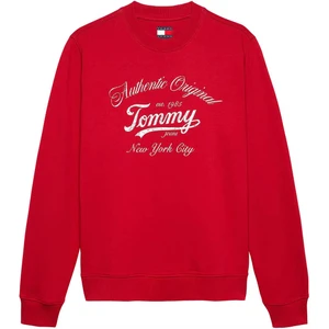  Kadın Essential Logo Regular Bisiklet Yaka Sweatshirt - Kırmızı