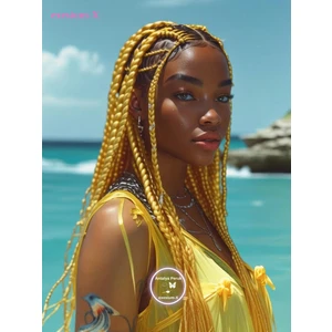 Afrika Örgüsü & Rasta İçin Sentetik Saç 165 GR LİMON SARISI #YELLOW2