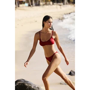 Bordo Carmen Bra Bikini Üstü